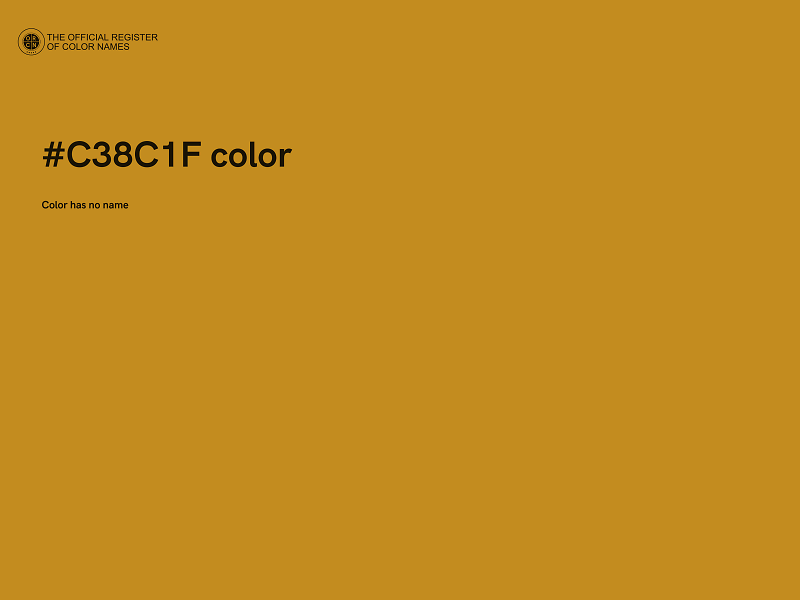 #C38C1F color image