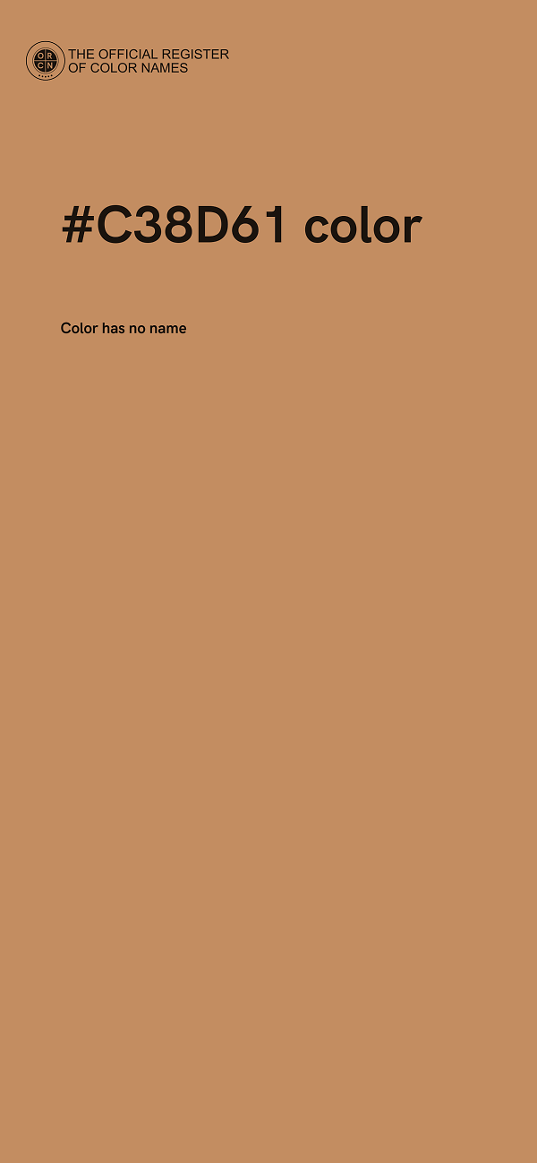 #C38D61 color image