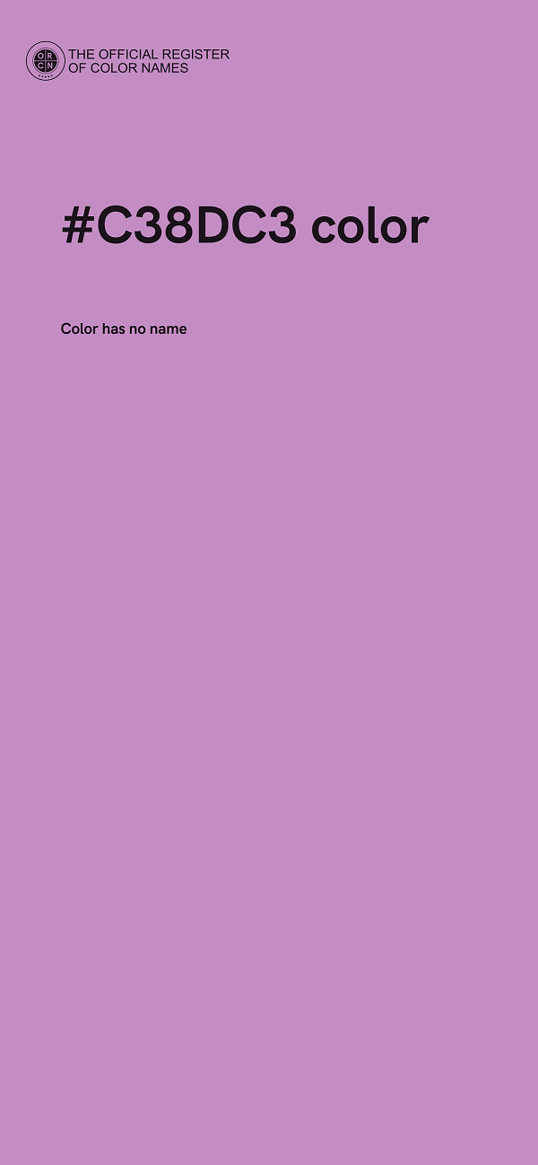 #C38DC3 color image