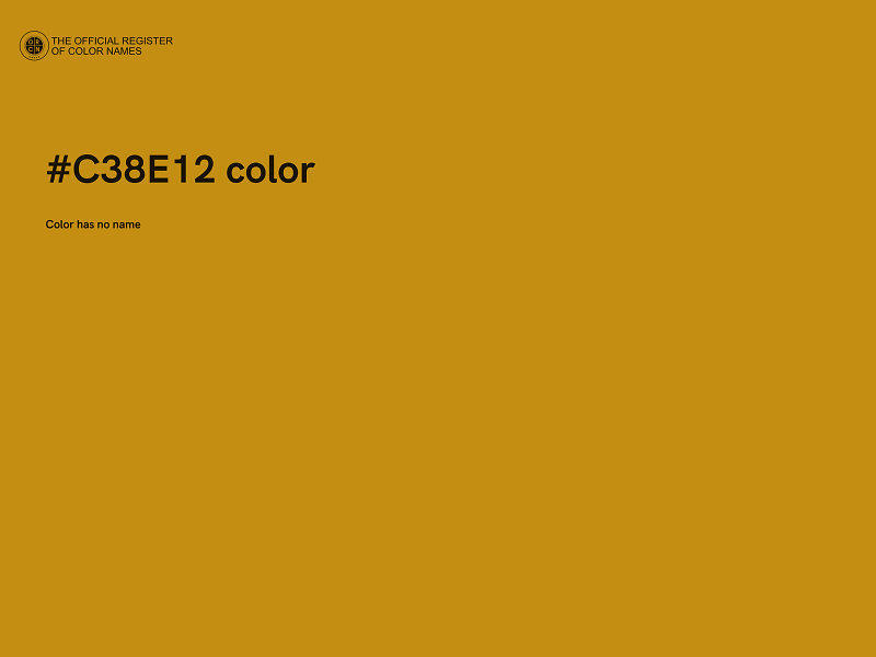 #C38E12 color image