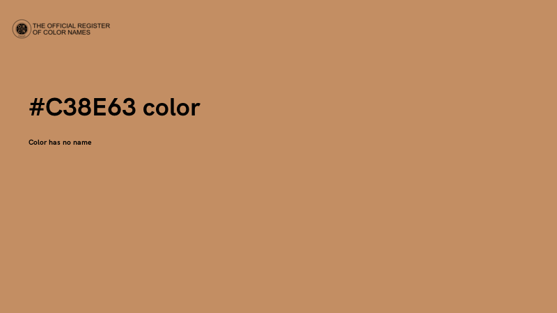 #C38E63 color image