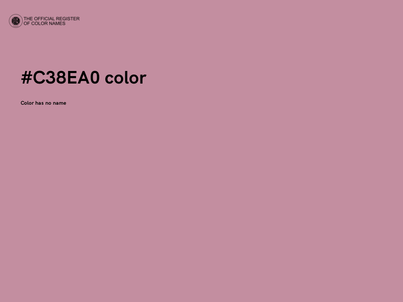 #C38EA0 color image