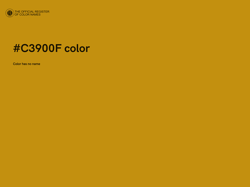 #C3900F color image