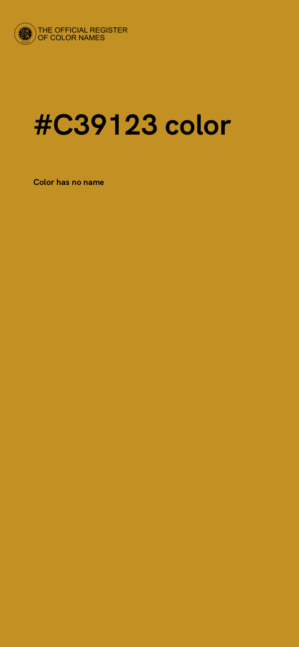 #C39123 color image