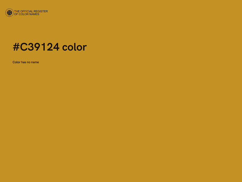 #C39124 color image