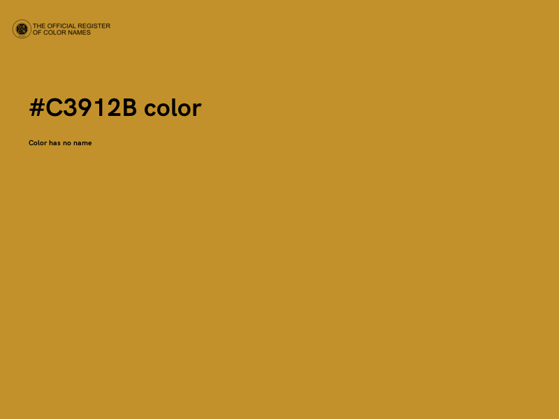 #C3912B color image