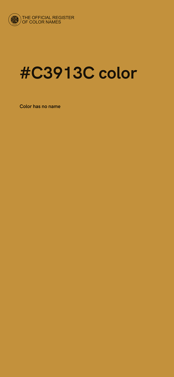 #C3913C color image