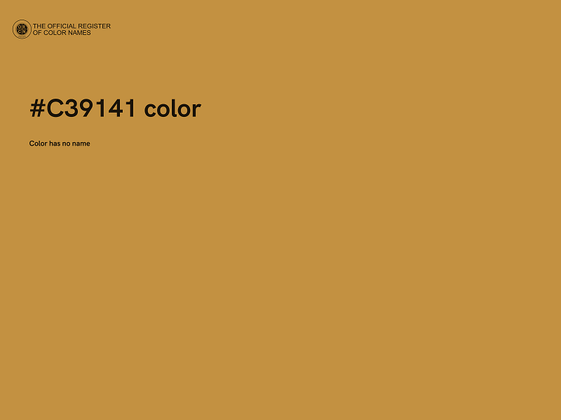 #C39141 color image