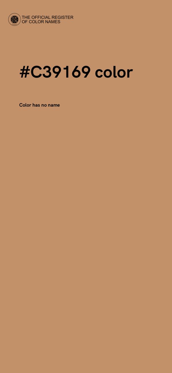 #C39169 color image