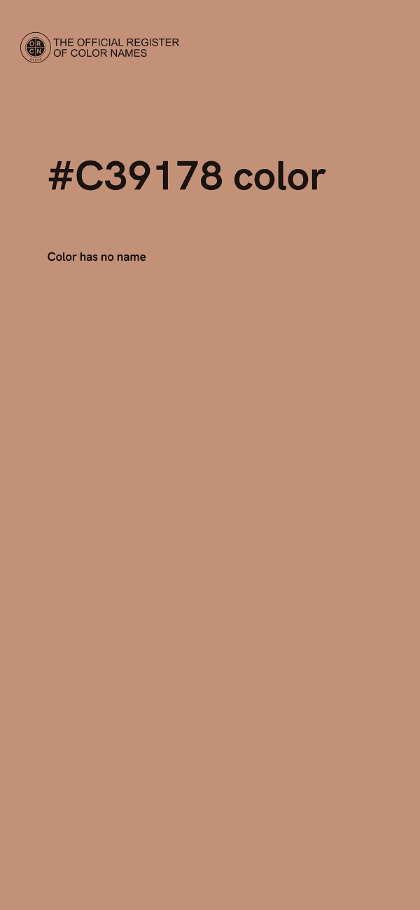 #C39178 color image