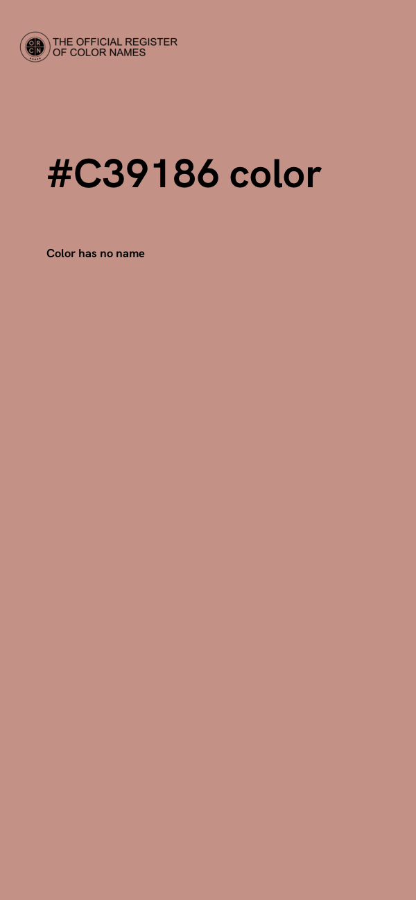 #C39186 color image