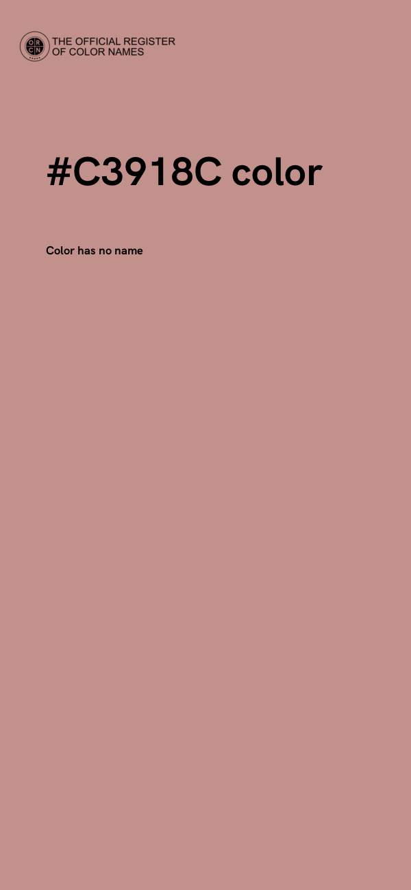 #C3918C color image