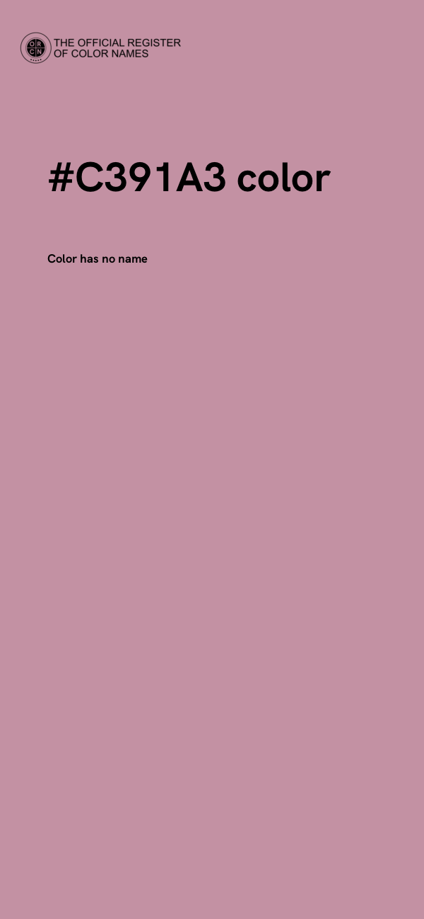 #C391A3 color image