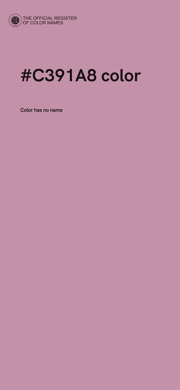 #C391A8 color image