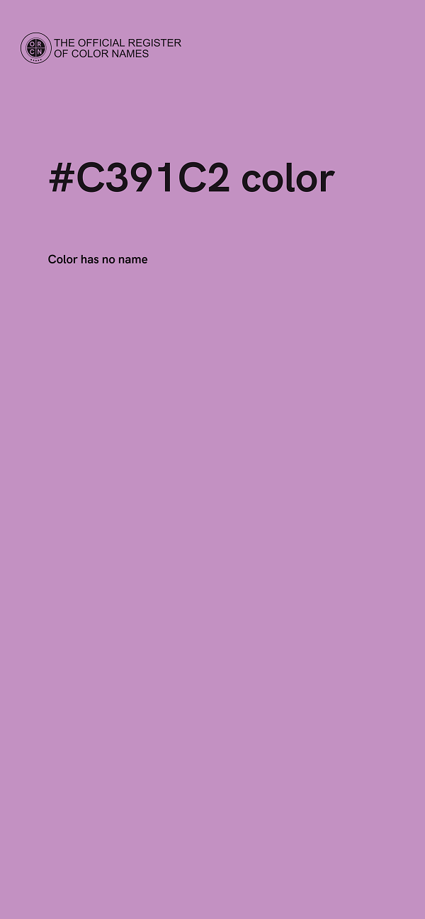 #C391C2 color image