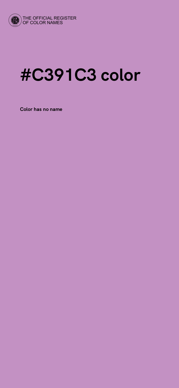#C391C3 color image