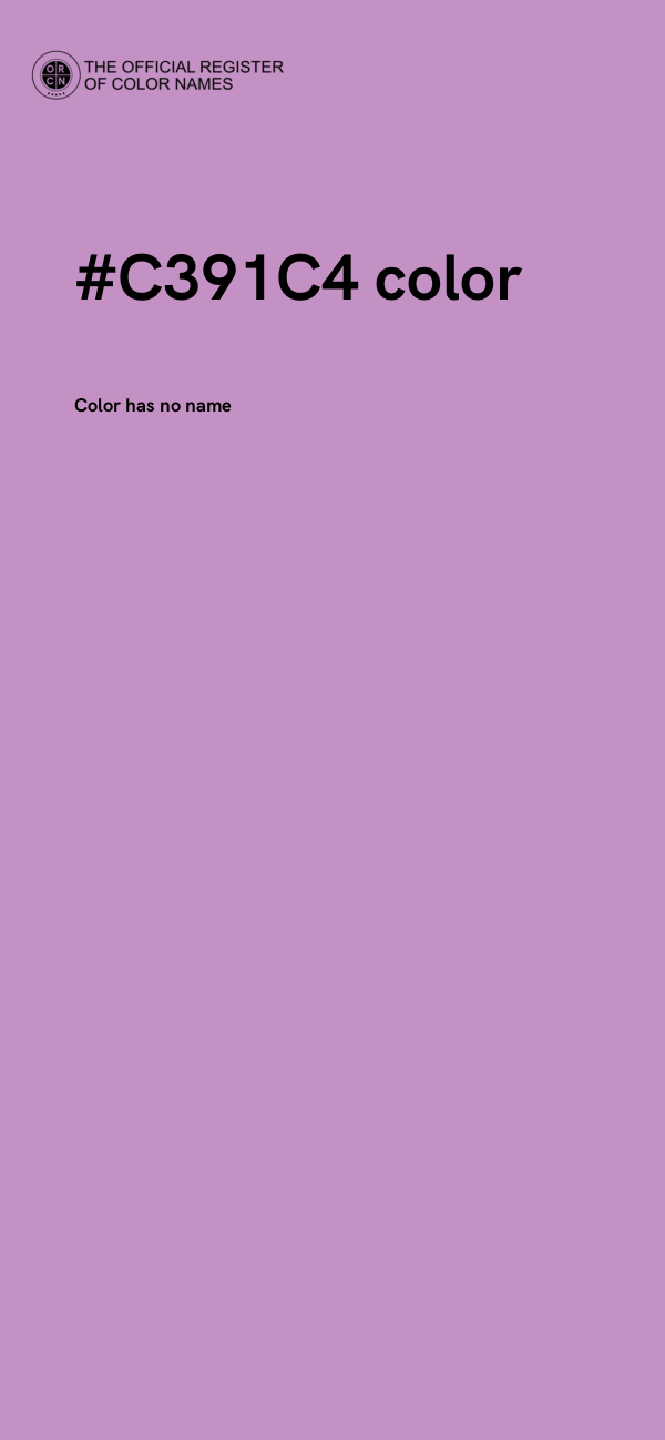 #C391C4 color image