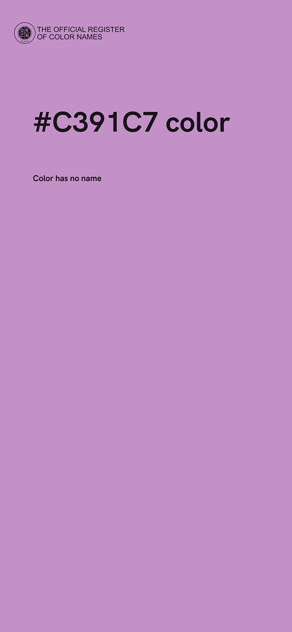 #C391C7 color image