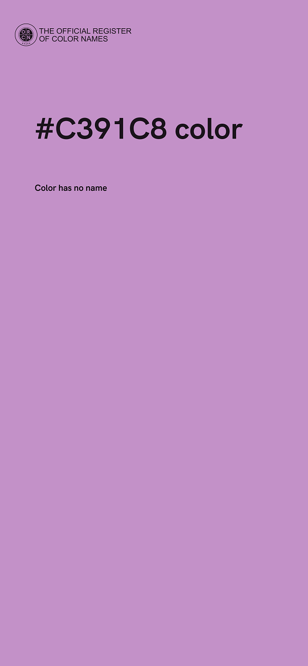 #C391C8 color image