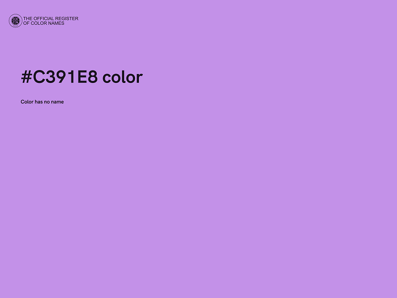 #C391E8 color image