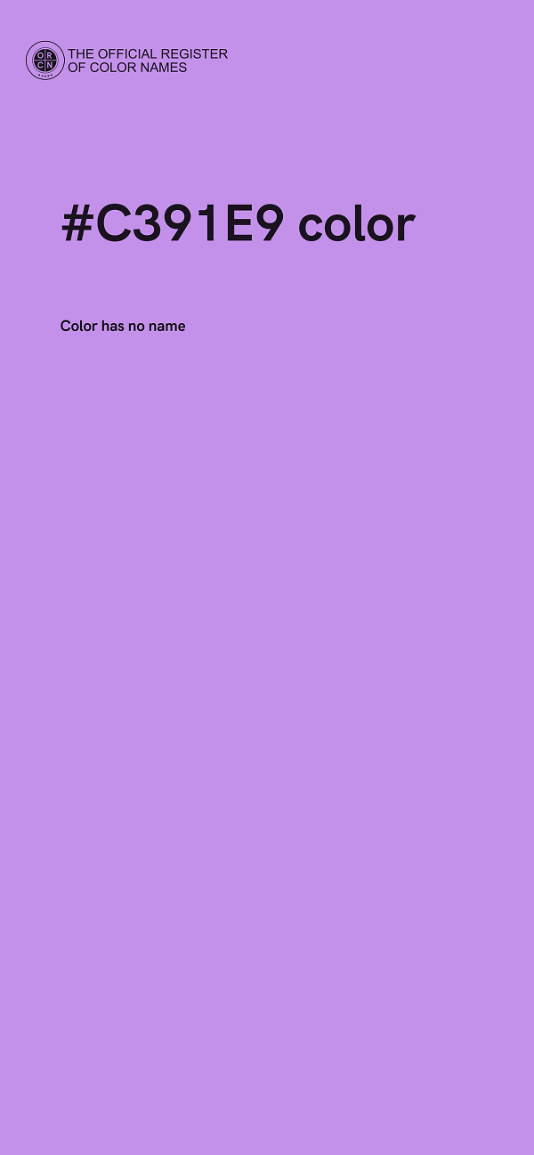 #C391E9 color image