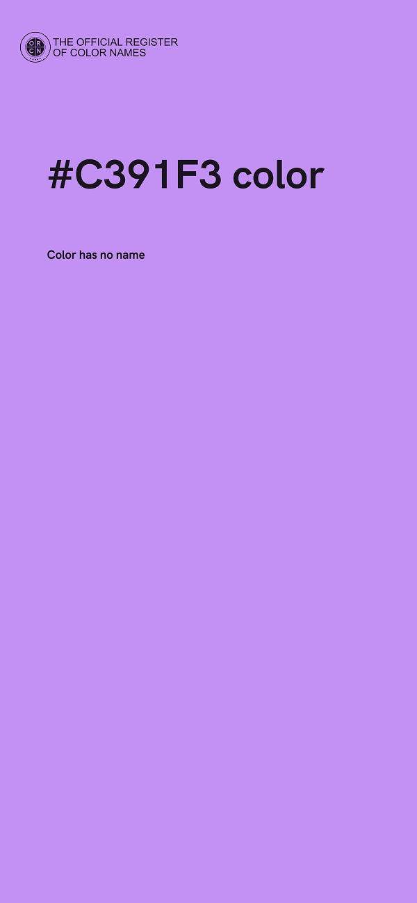#C391F3 color image
