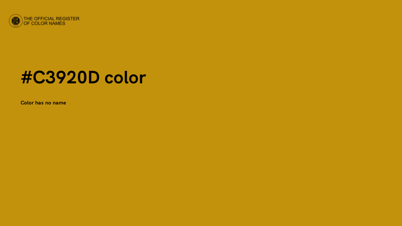 #C3920D color image
