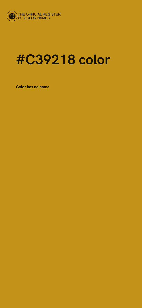 #C39218 color image