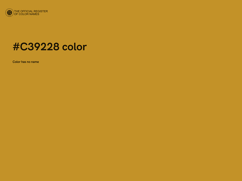 #C39228 color image