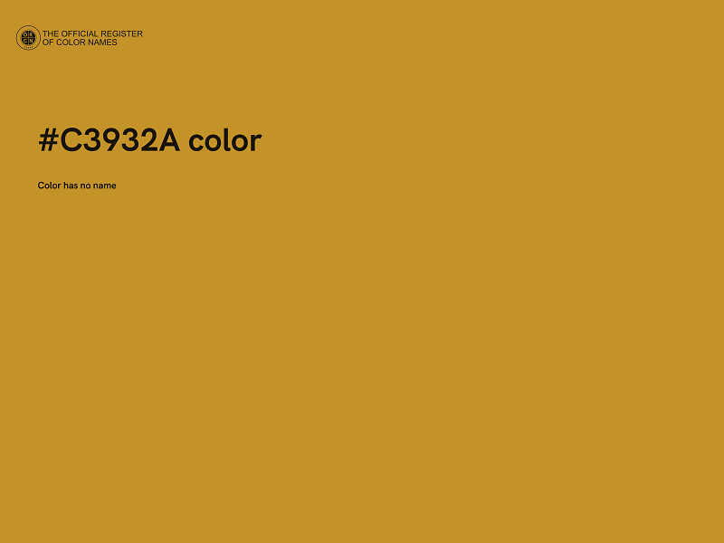 #C3932A color image