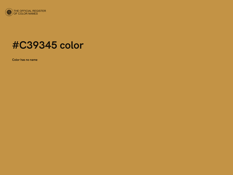 #C39345 color image