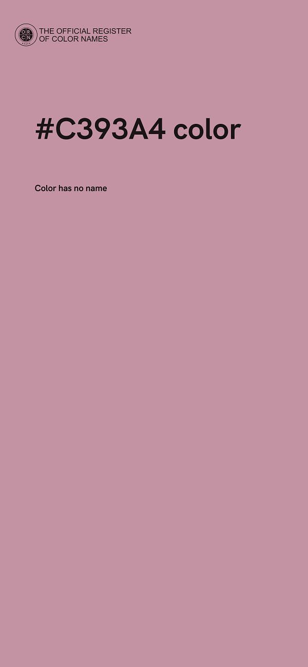#C393A4 color image