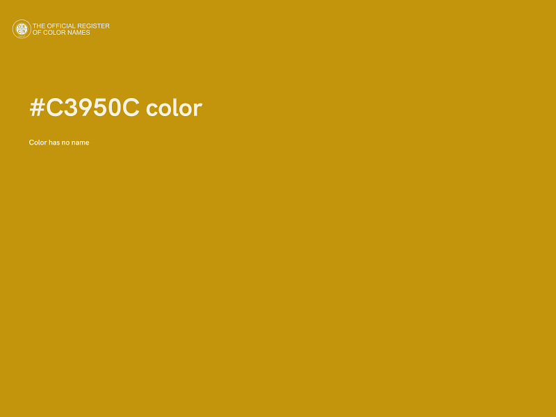 #C3950C color image