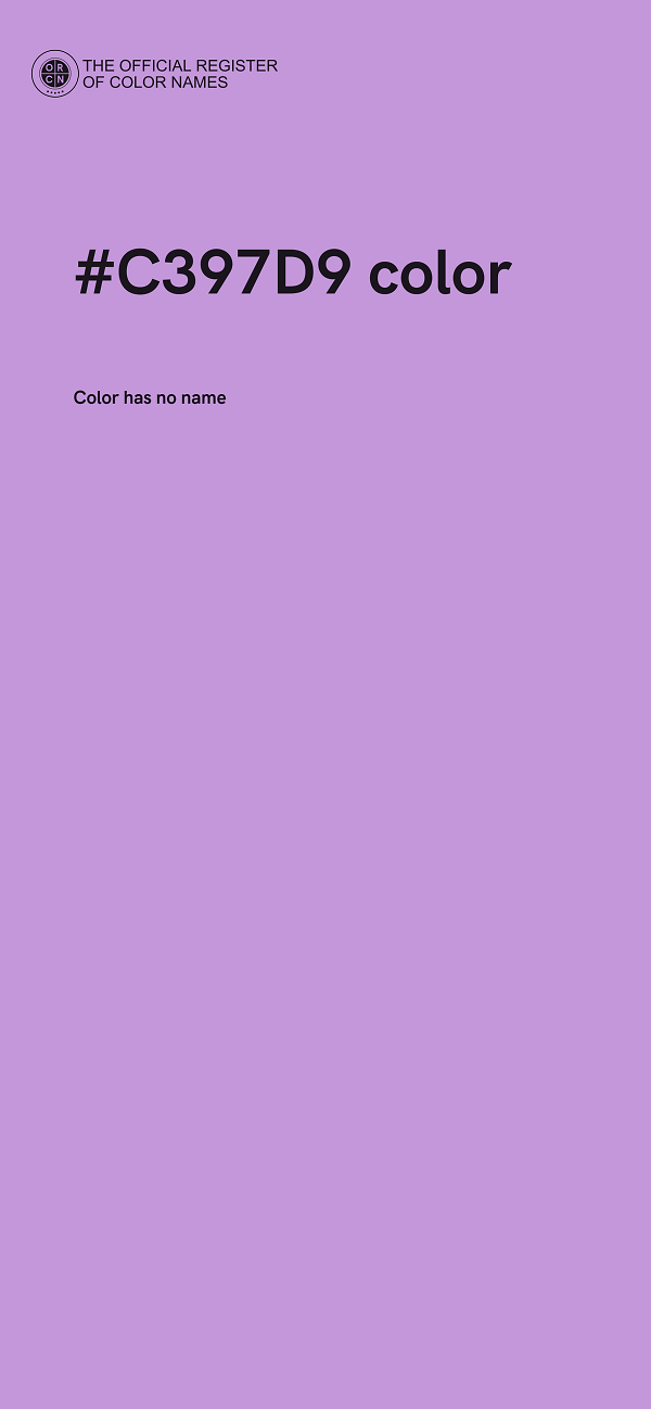 #C397D9 color image