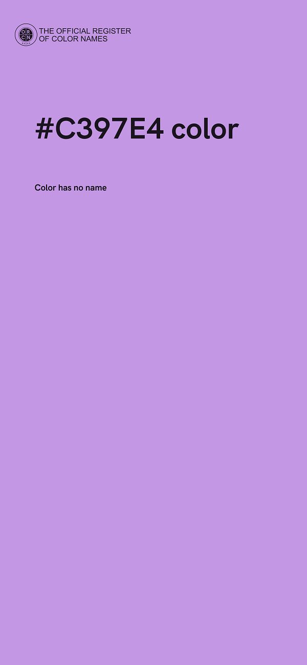 #C397E4 color image