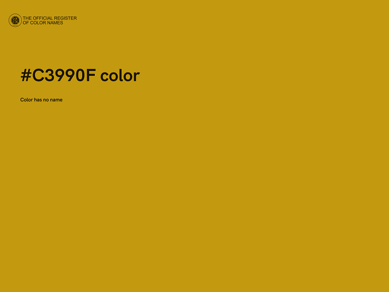 #C3990F color image