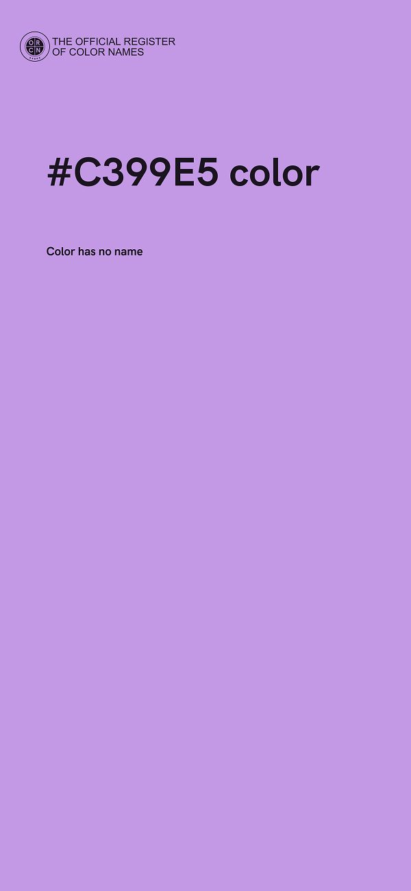 #C399E5 color image