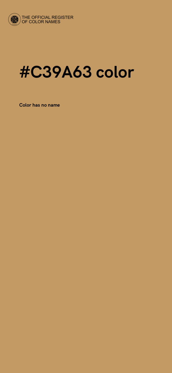 #C39A63 color image