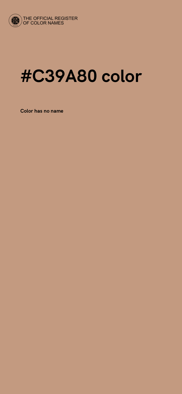 #C39A80 color image