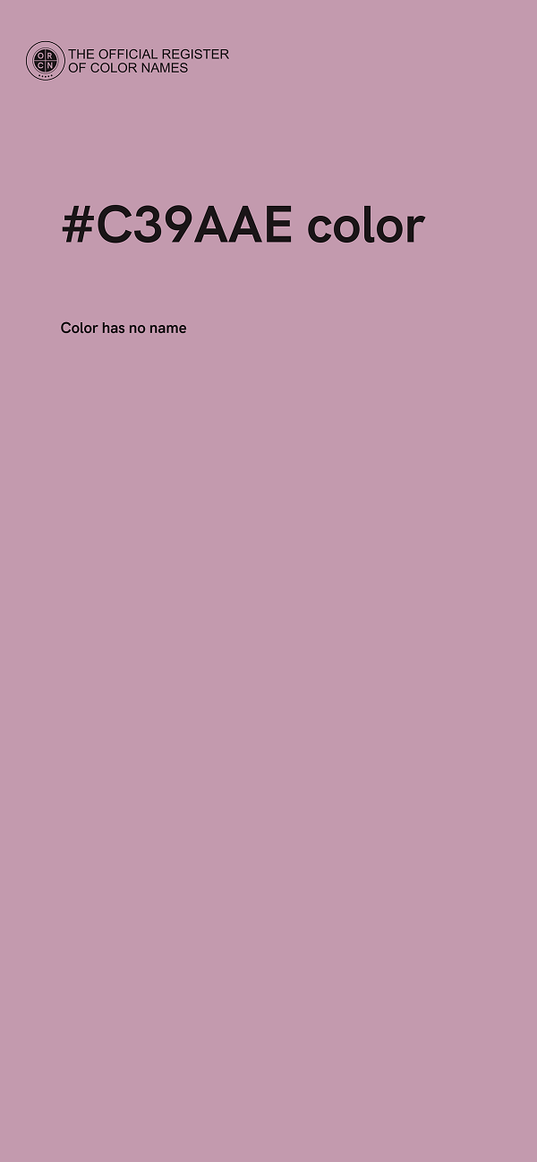 #C39AAE color image