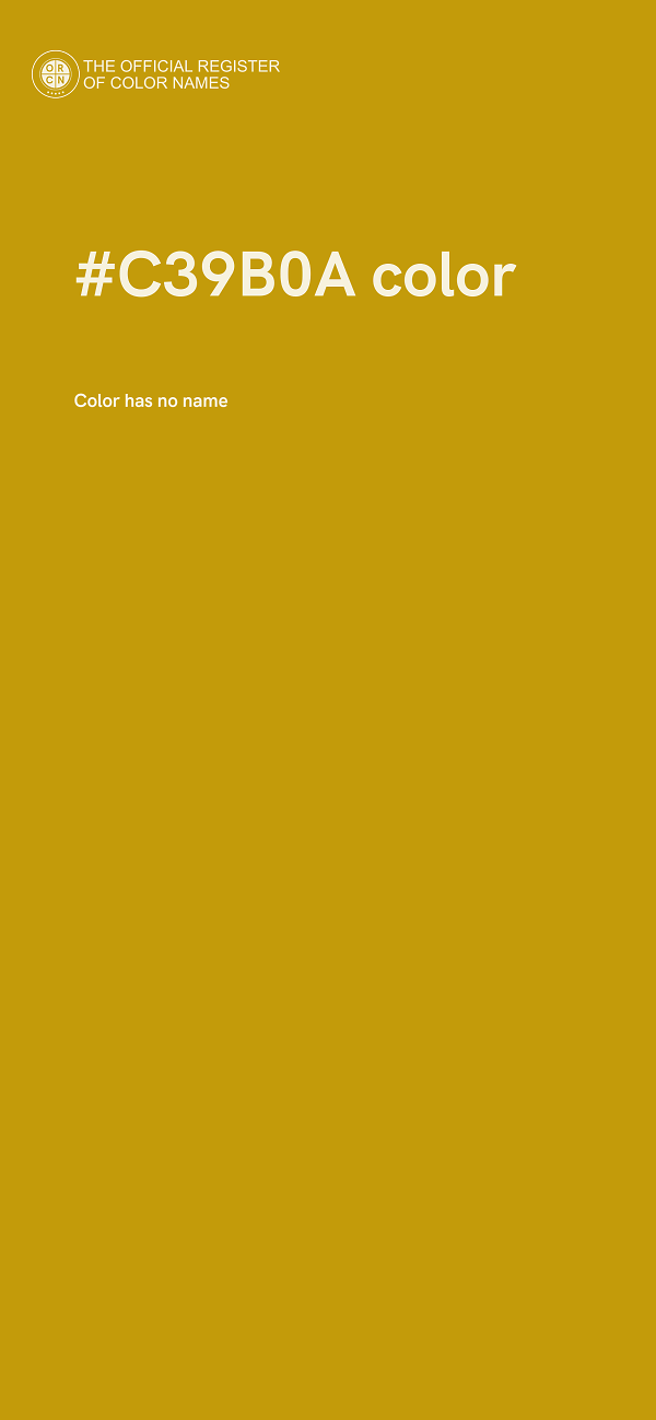 #C39B0A color image
