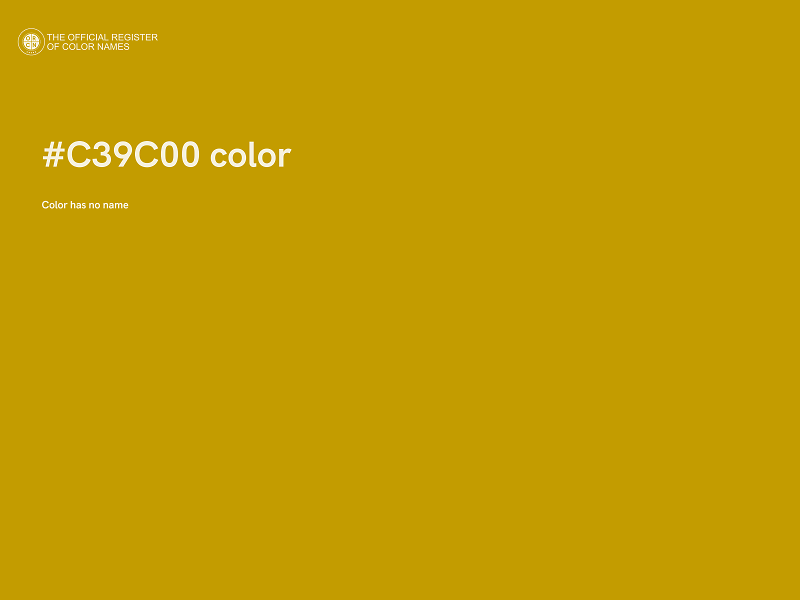 #C39C00 color image