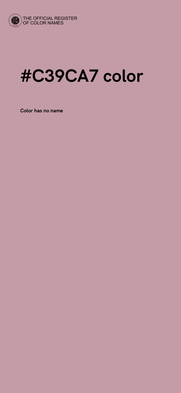 #C39CA7 color image