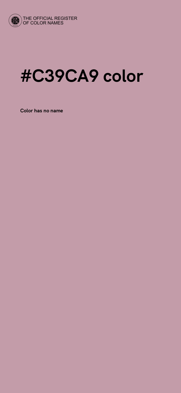 #C39CA9 color image