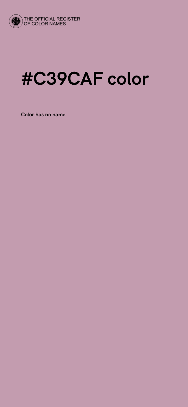 #C39CAF color image