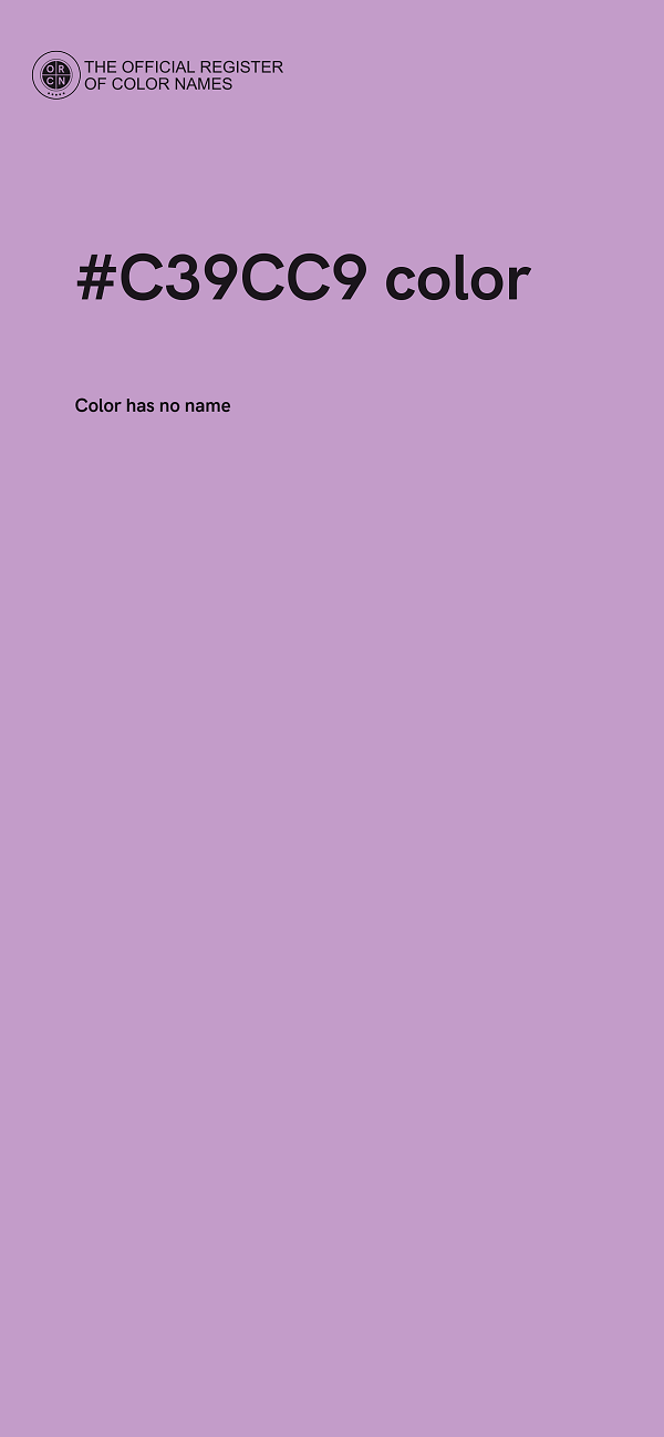 #C39CC9 color image