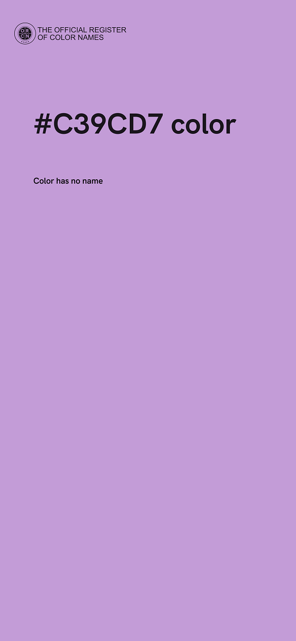 #C39CD7 color image
