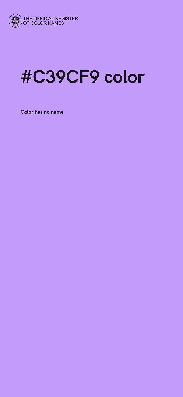 #C39CF9 color image