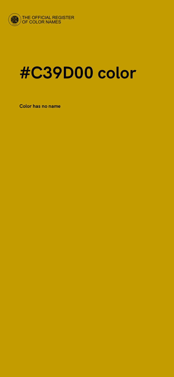 #C39D00 color image