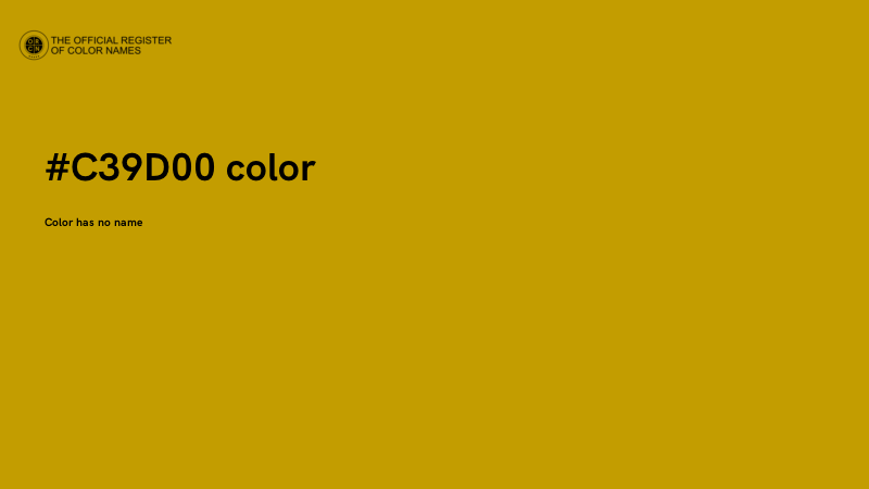 #C39D00 color image